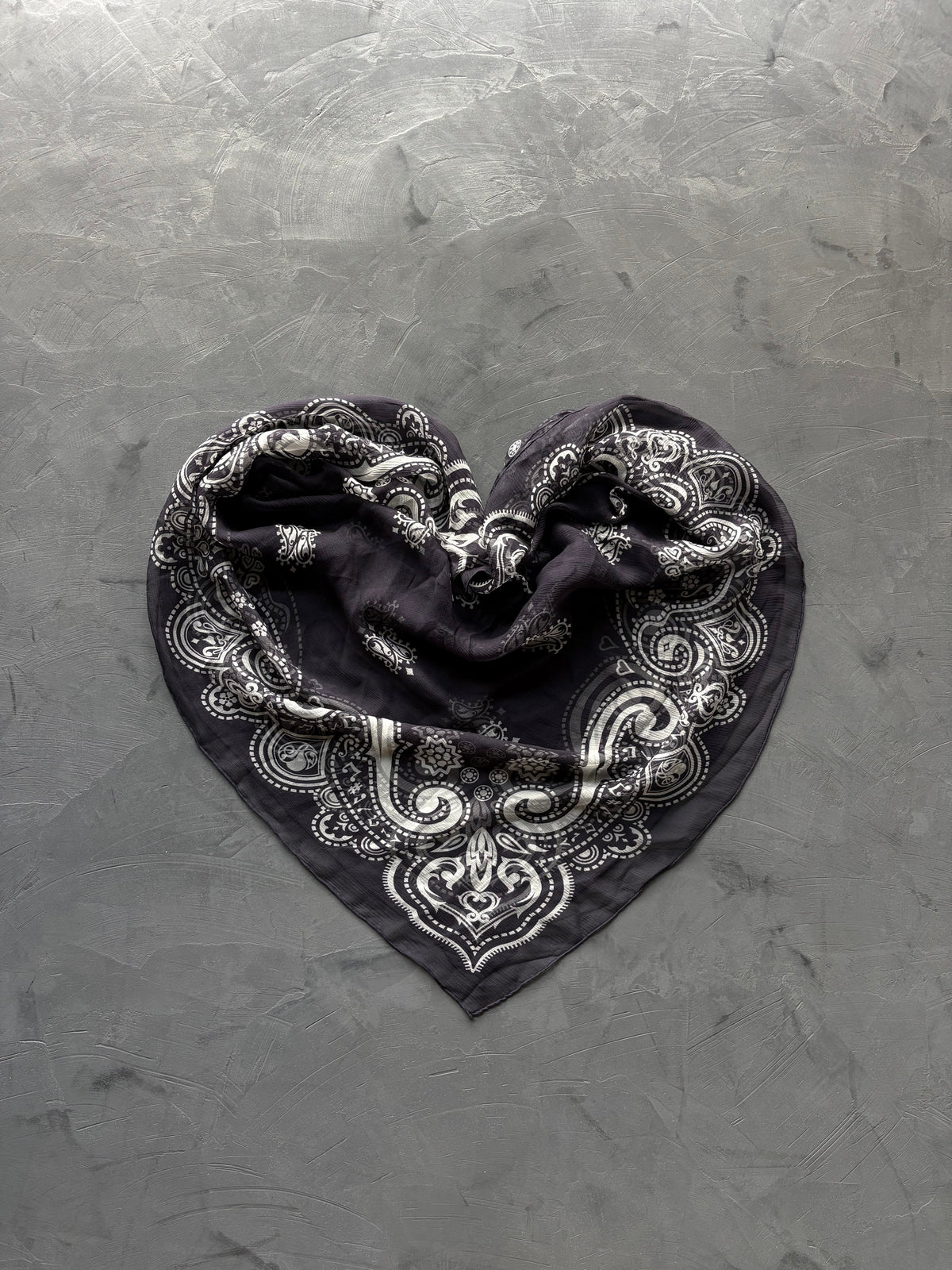 Silk Music Notes Bandana Scarf