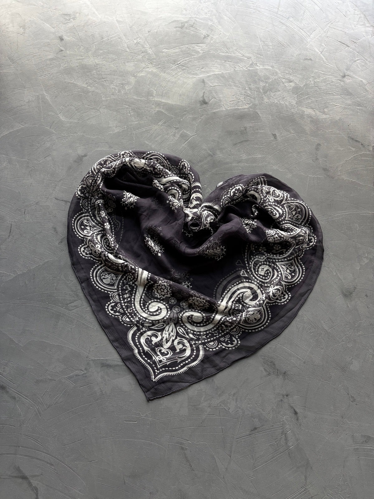 Silk Music Notes Bandana Scarf