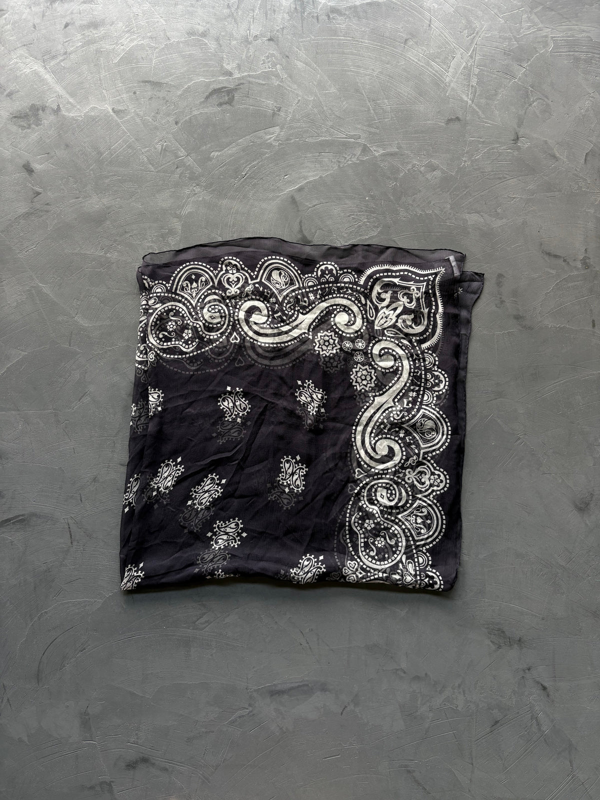 Silk Music Notes Bandana Scarf