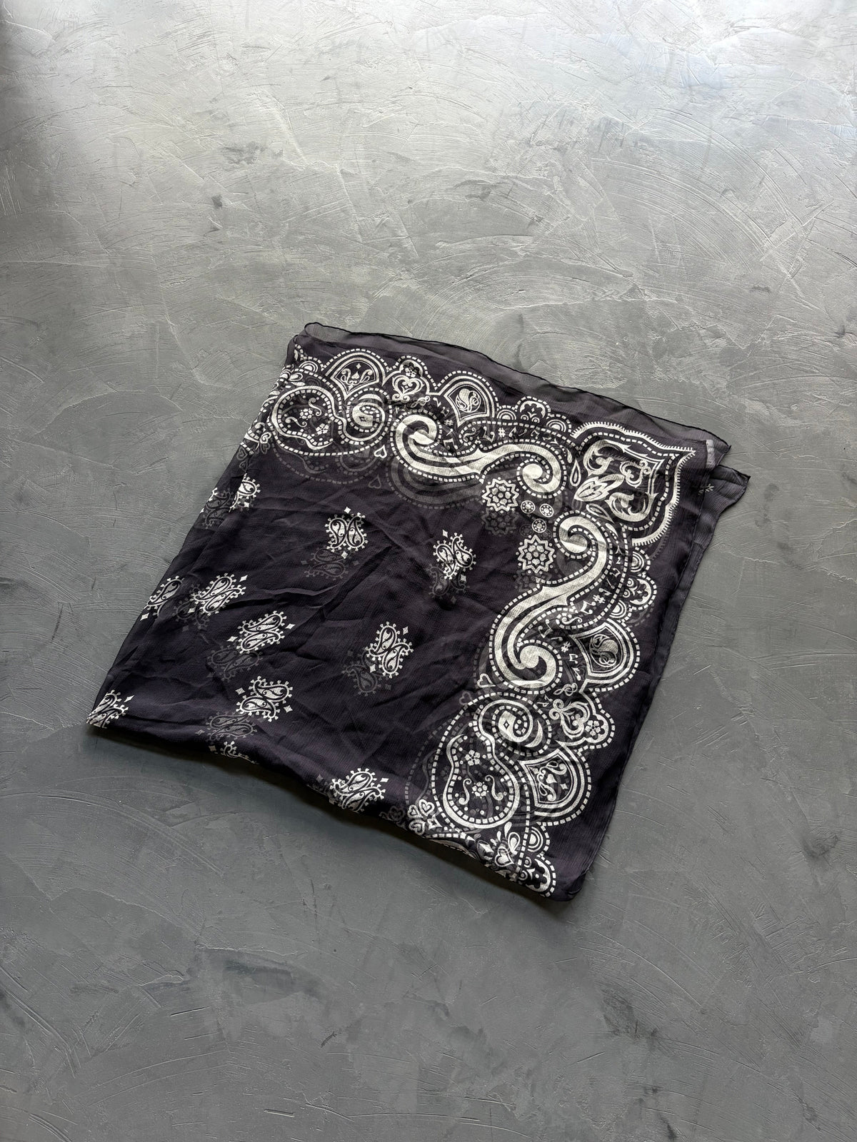 Silk Music Notes Bandana Scarf