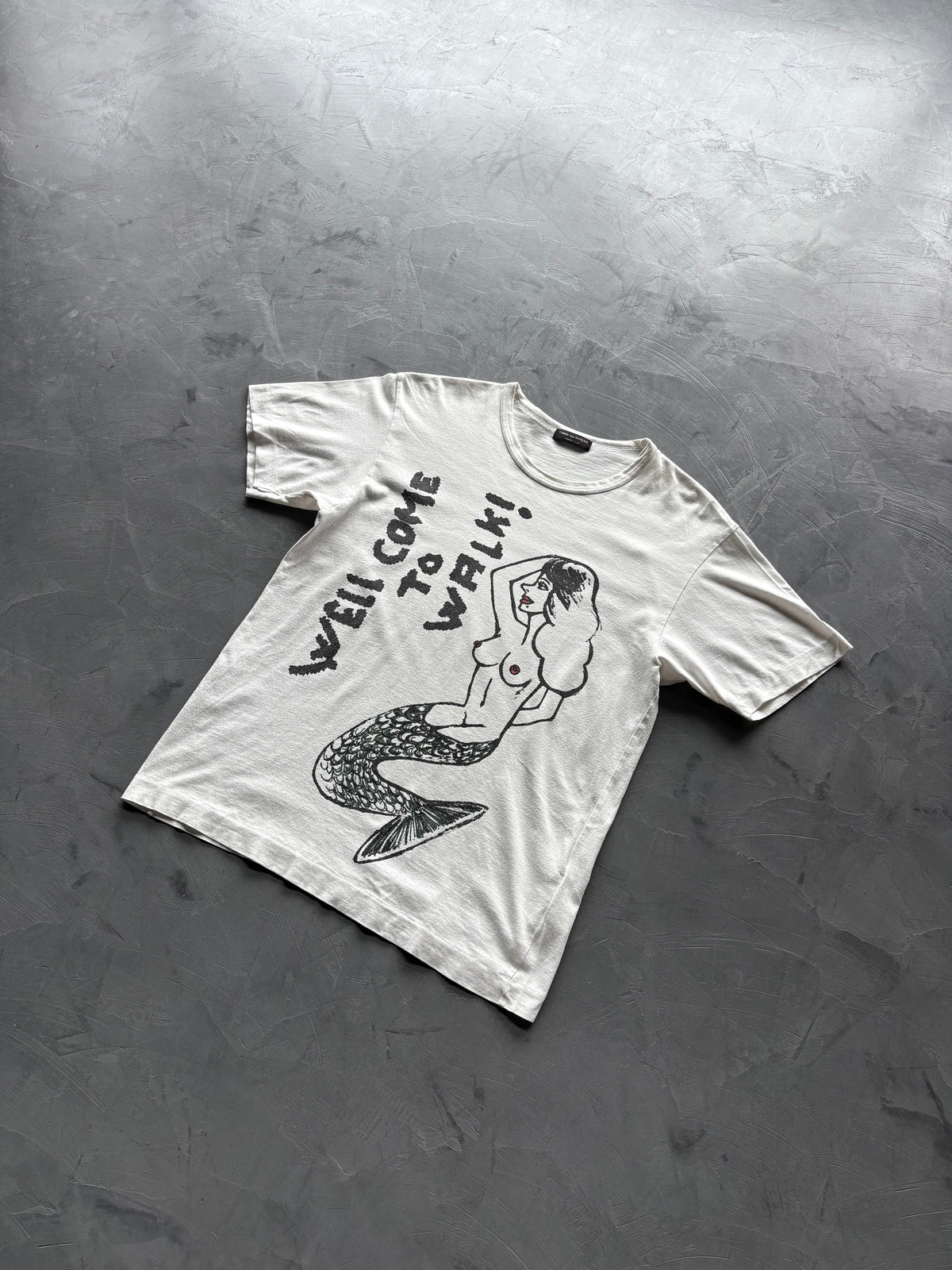 SS04 "Well Come To Walk" Mermaid Graphic T-Shirt