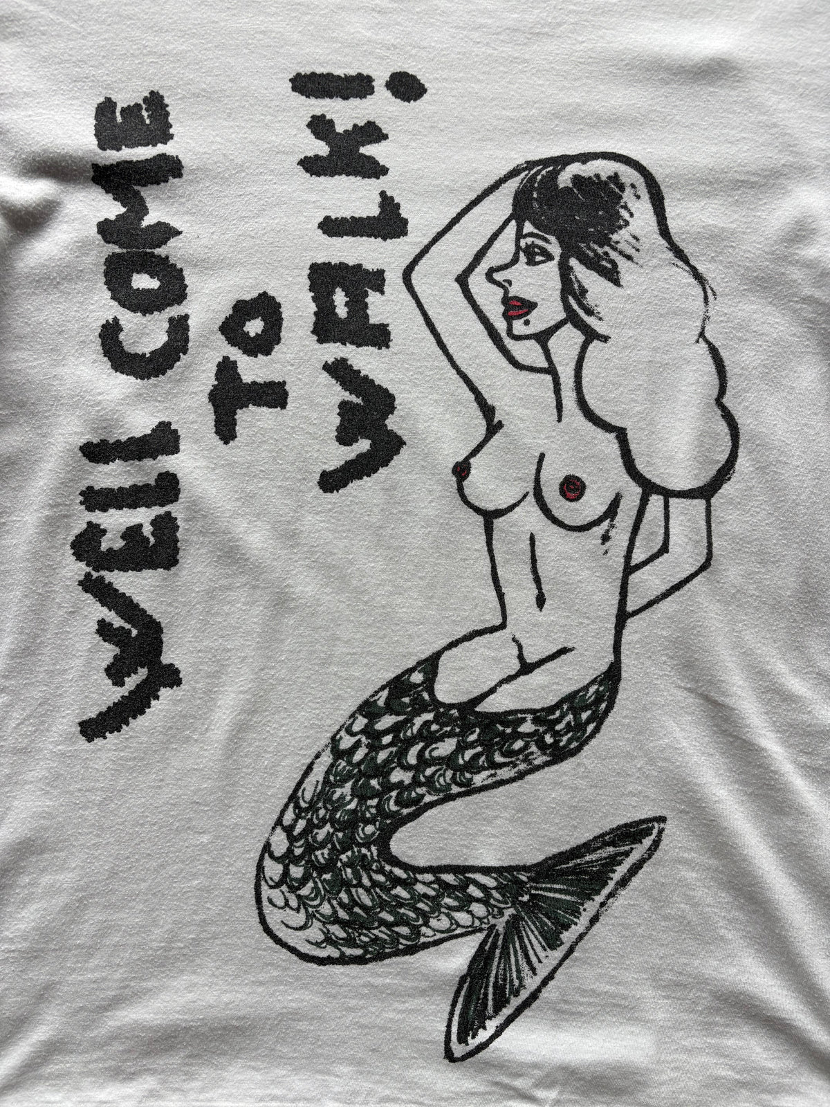 SS04 "Well Come To Walk" Mermaid Graphic T-Shirt