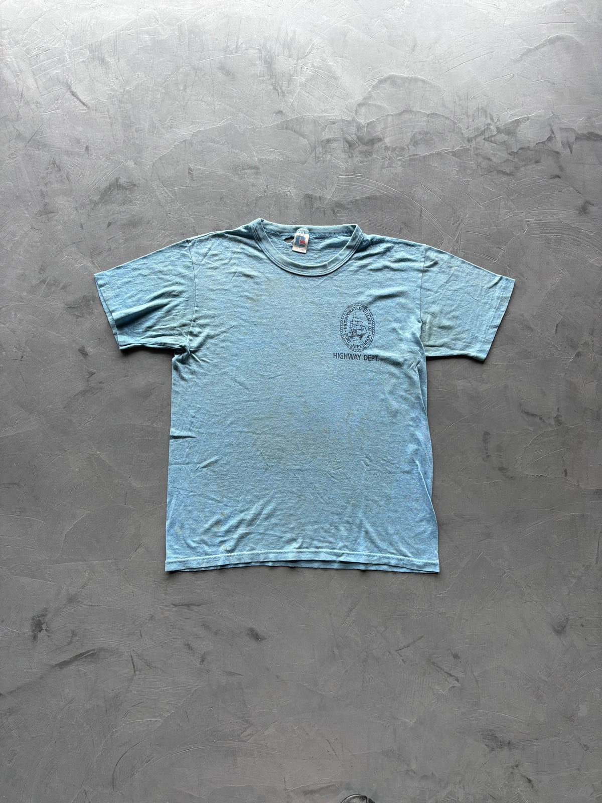 Graphic "Highway Dept" Blue T-Shirt