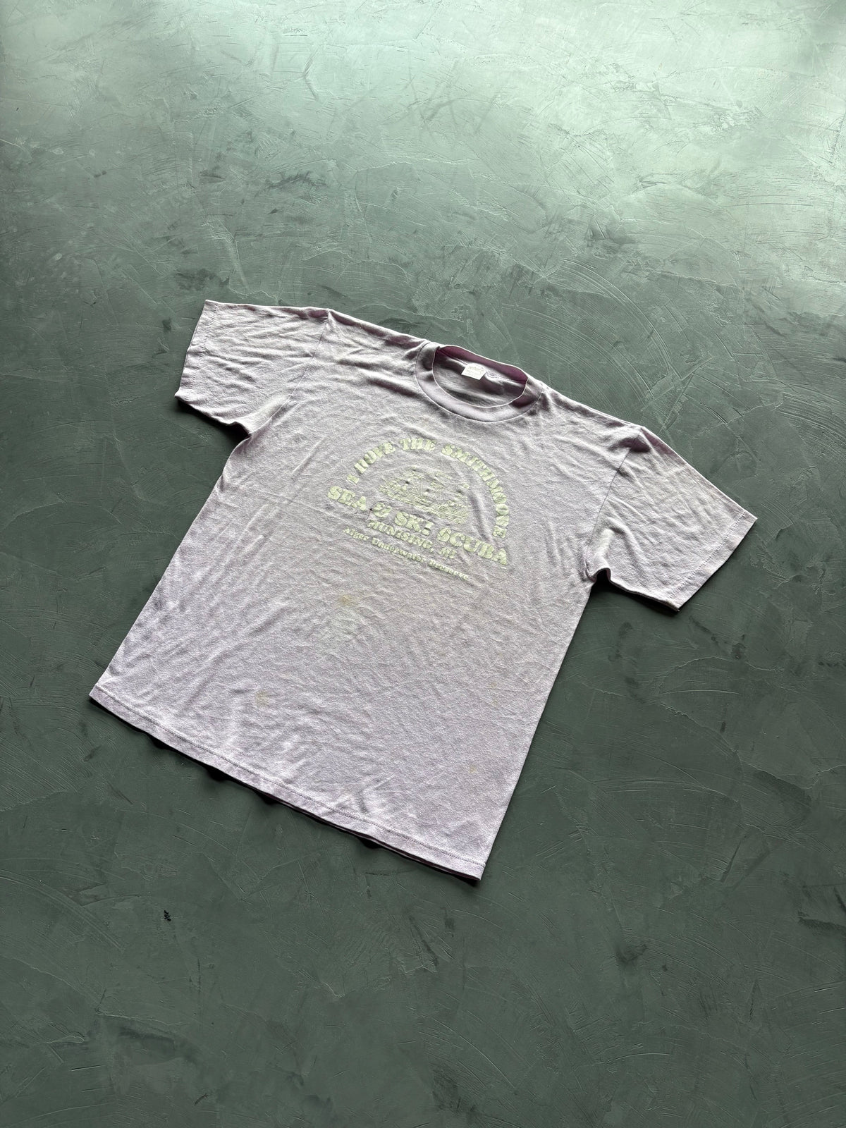 Graphic "Sea & Ski Scuba" Purple T-Shirt