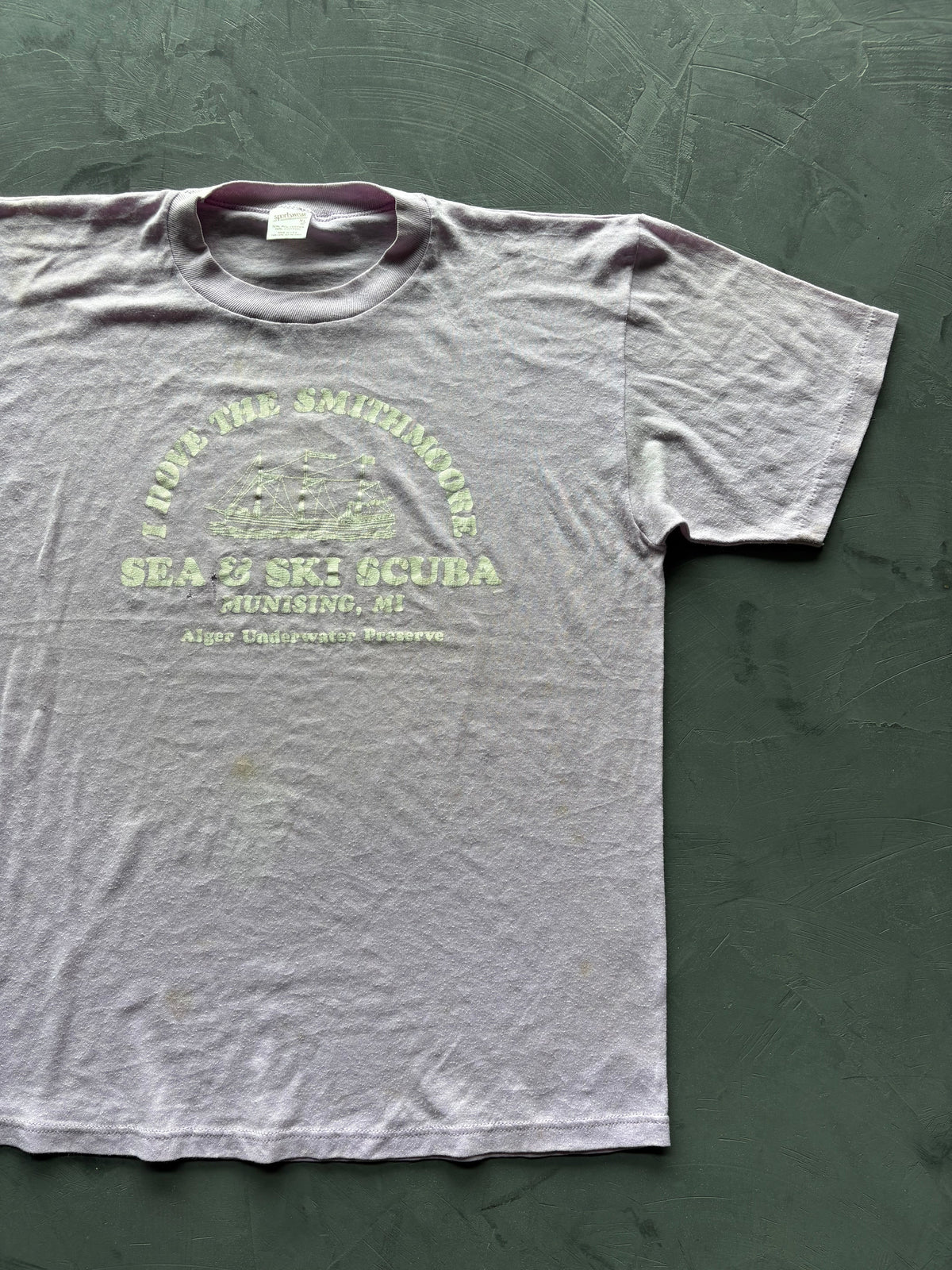 Graphic "Sea & Ski Scuba" Purple T-Shirt