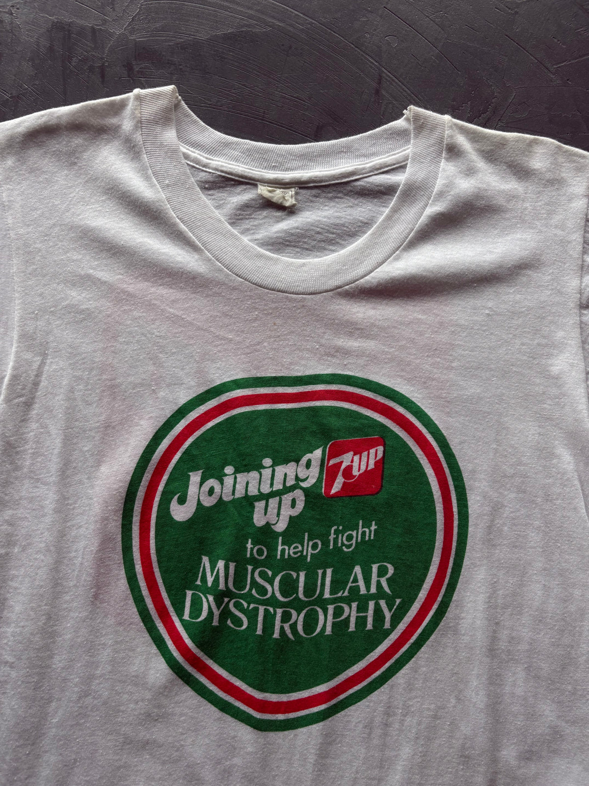 Graphic "7-Up Muscular Distrophy" T-Shirt