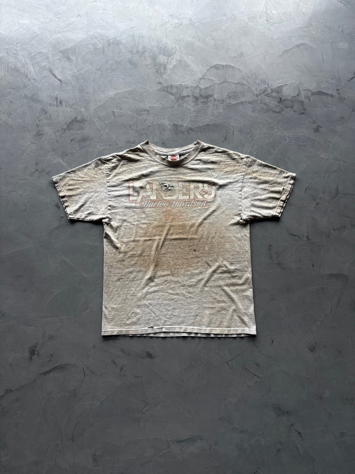 Graphic "Landers Harley Davidson" T-Shirt