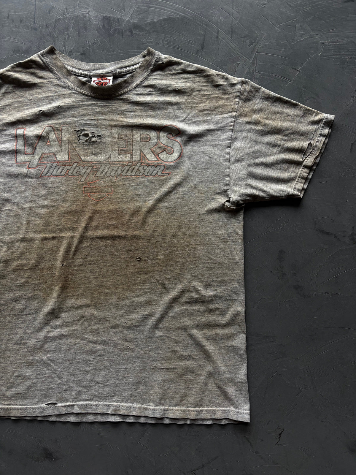 Graphic "Landers Harley Davidson" T-Shirt