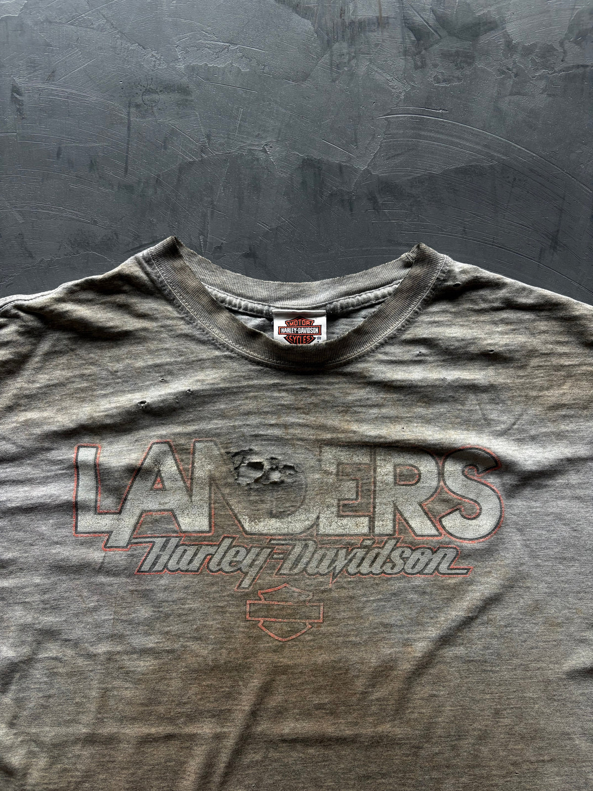 Graphic "Landers Harley Davidson" T-Shirt