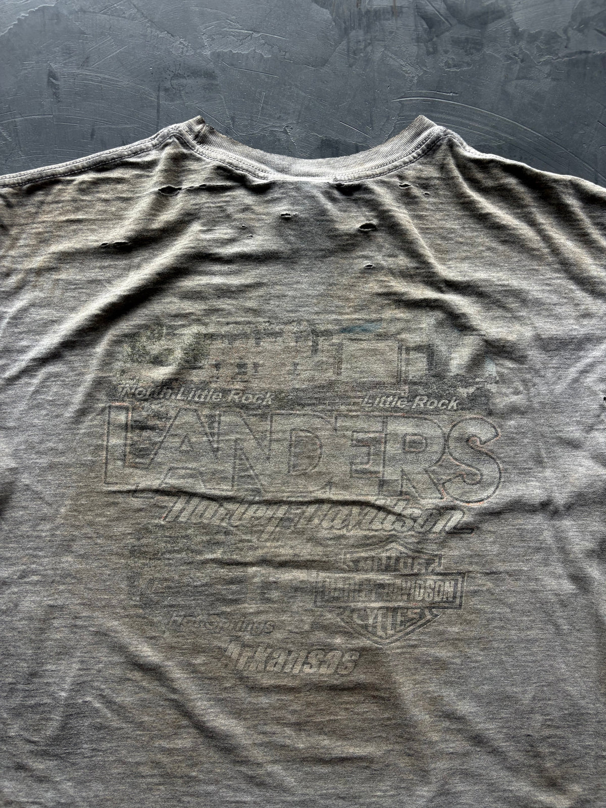 Graphic "Landers Harley Davidson" T-Shirt