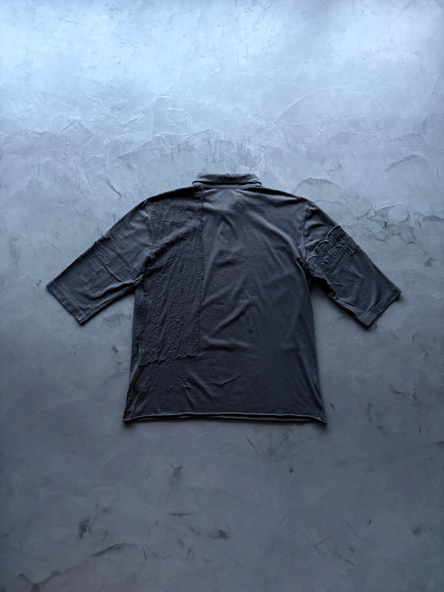 Sashiko Polo Shirt, back view