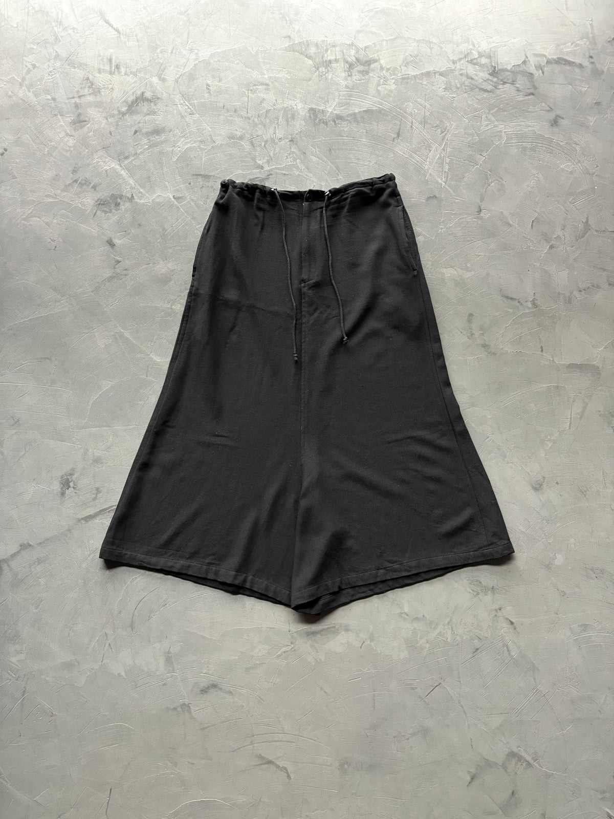 Wool Gabardine Long Crotch Skorts