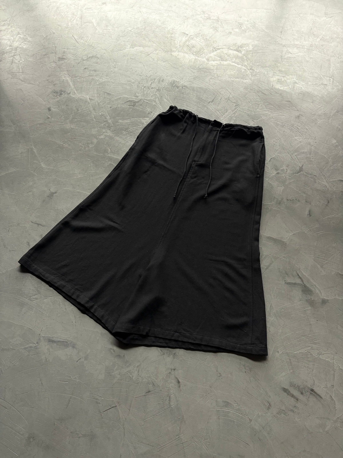 Wool Gabardine Long Crotch Skorts