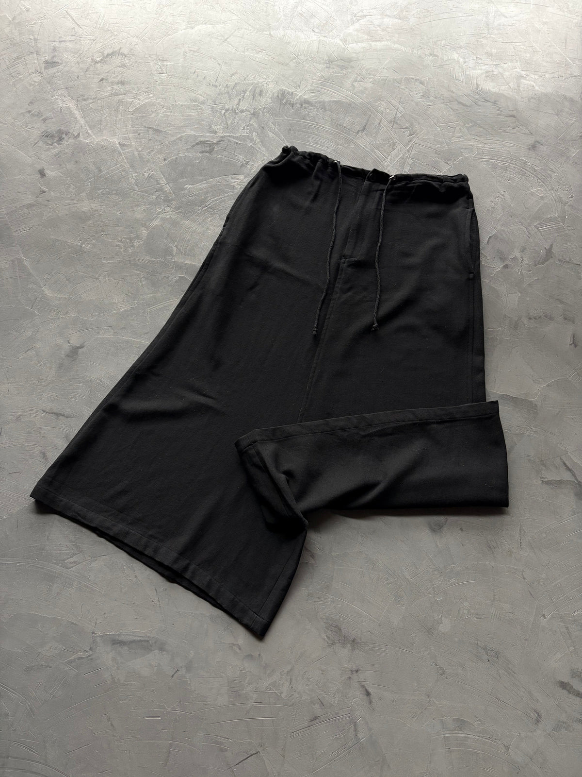 Wool Gabardine Long Crotch Skorts
