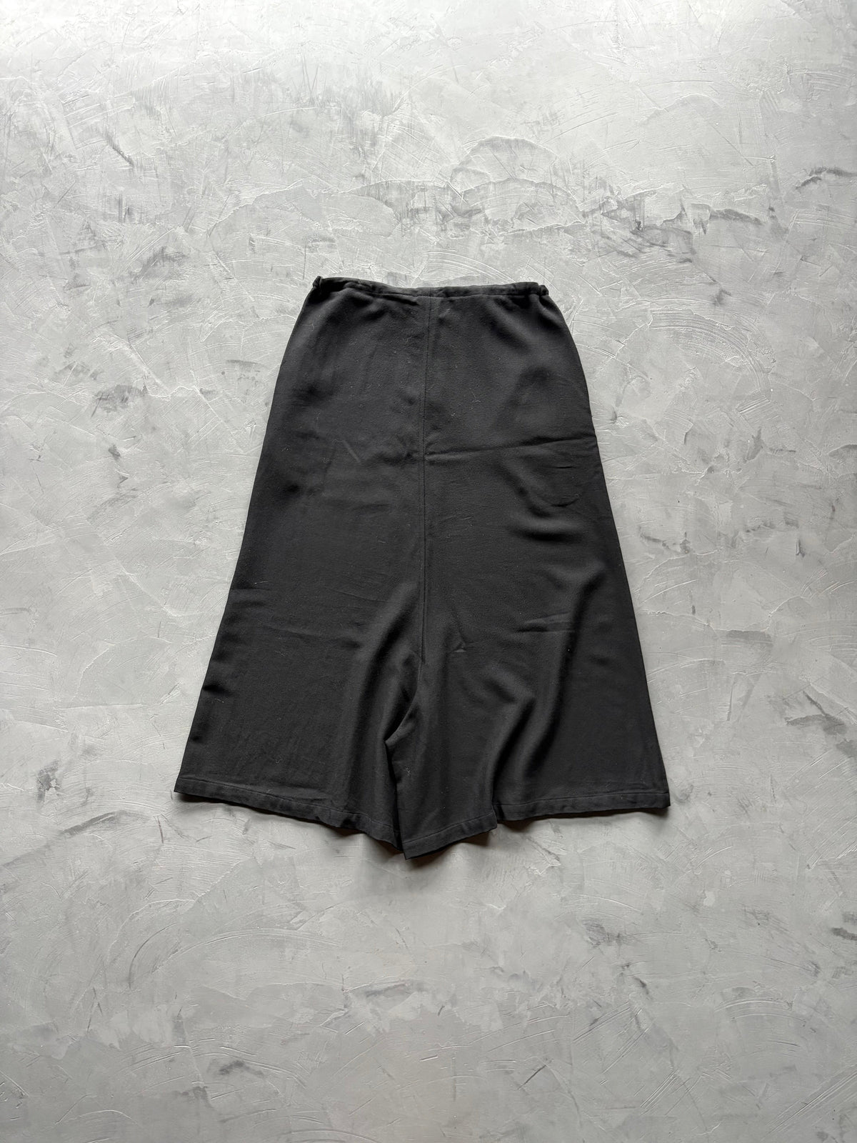 Wool Gabardine Long Crotch Skorts