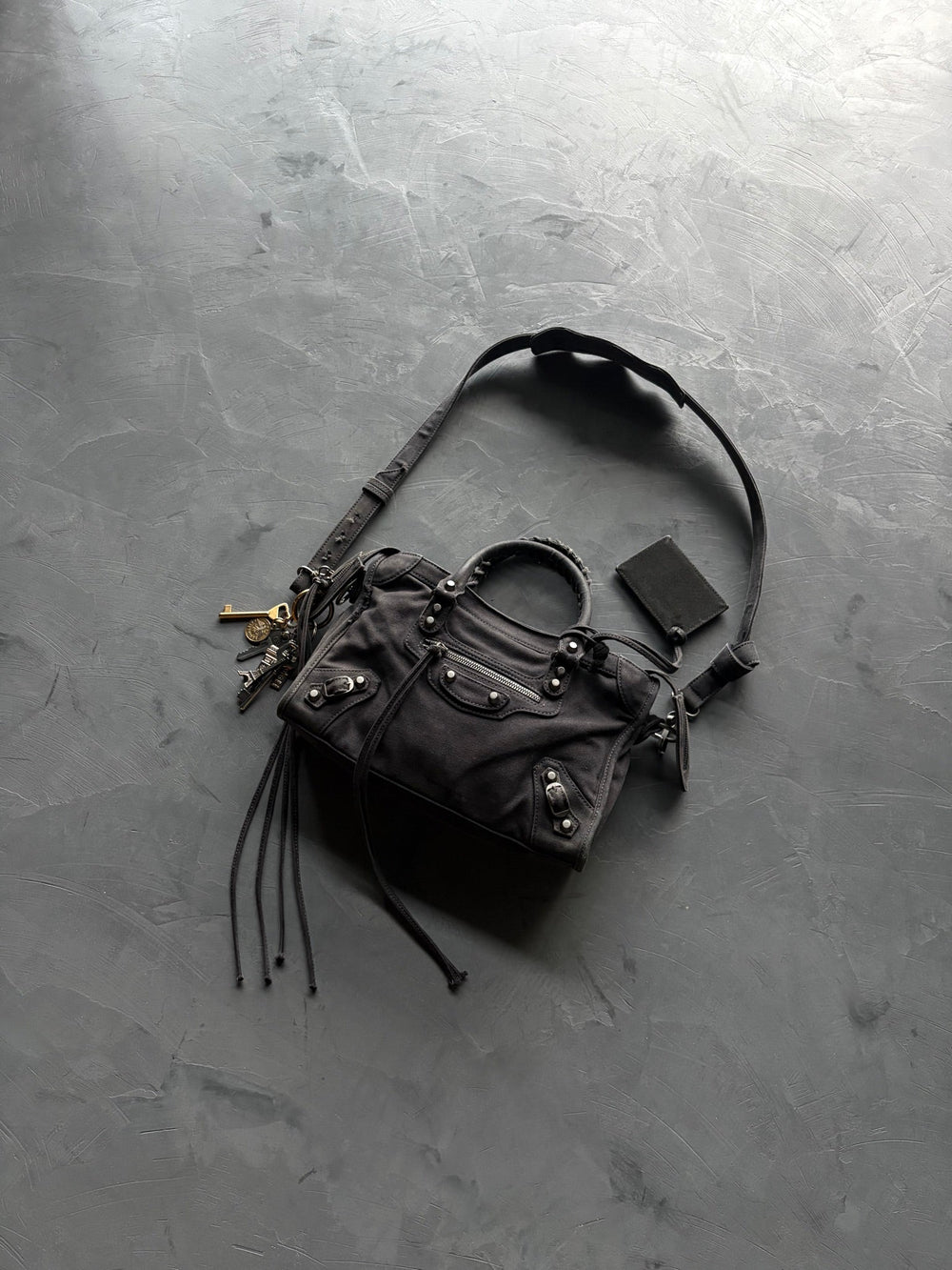 Balenciaga Prototype Sample Canvas Cotton City Bag