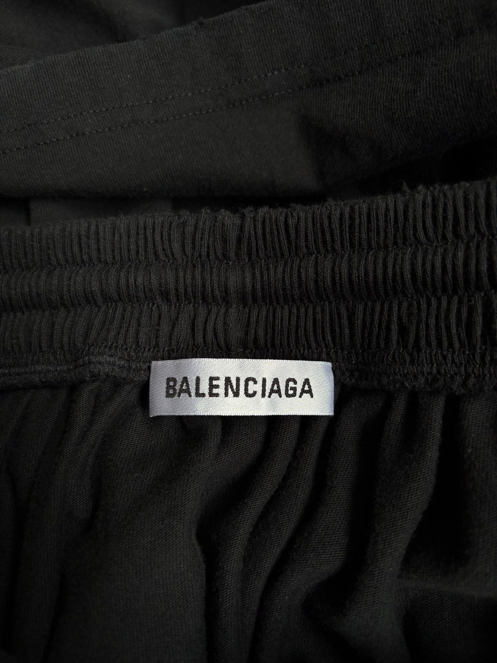 Balenciaga Distressed Pleated Cotton Skirt