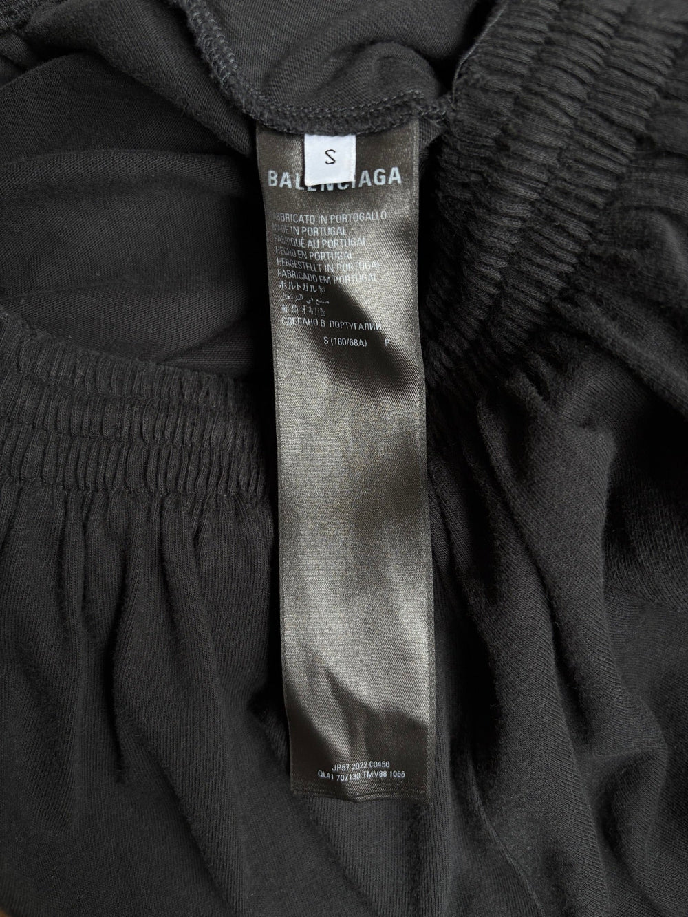 Balenciaga Distressed Pleated Cotton Skirt