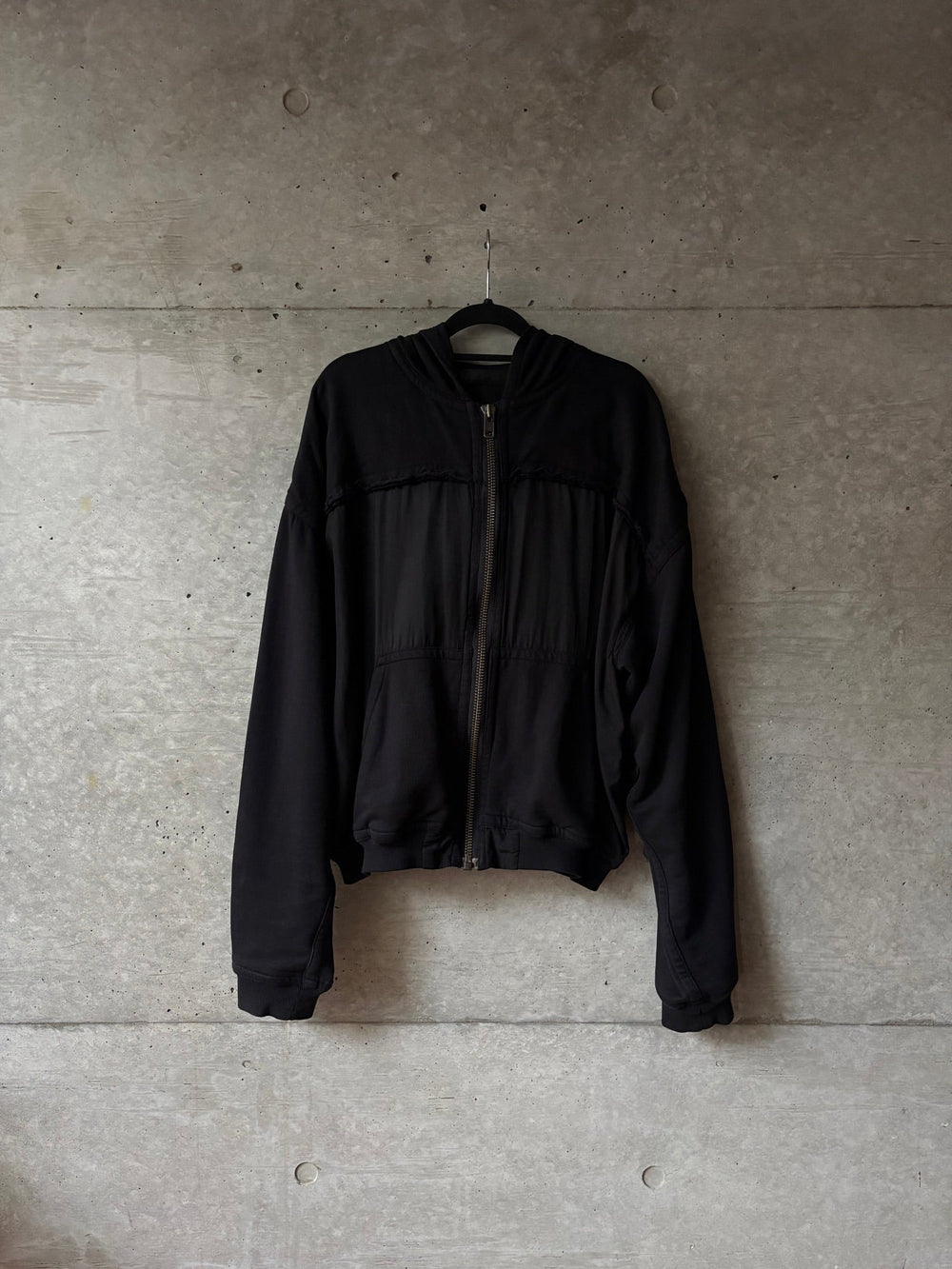 Haider Ackermann Distressed Hem Zip Hoodie