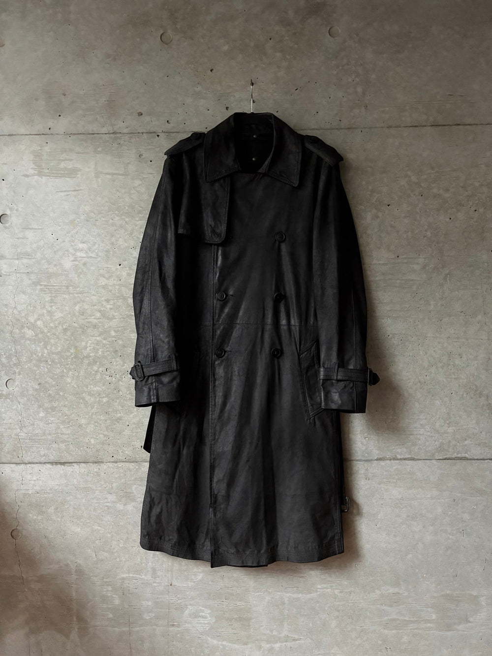 Isaac Sellam Experience Leather Trench Jacket