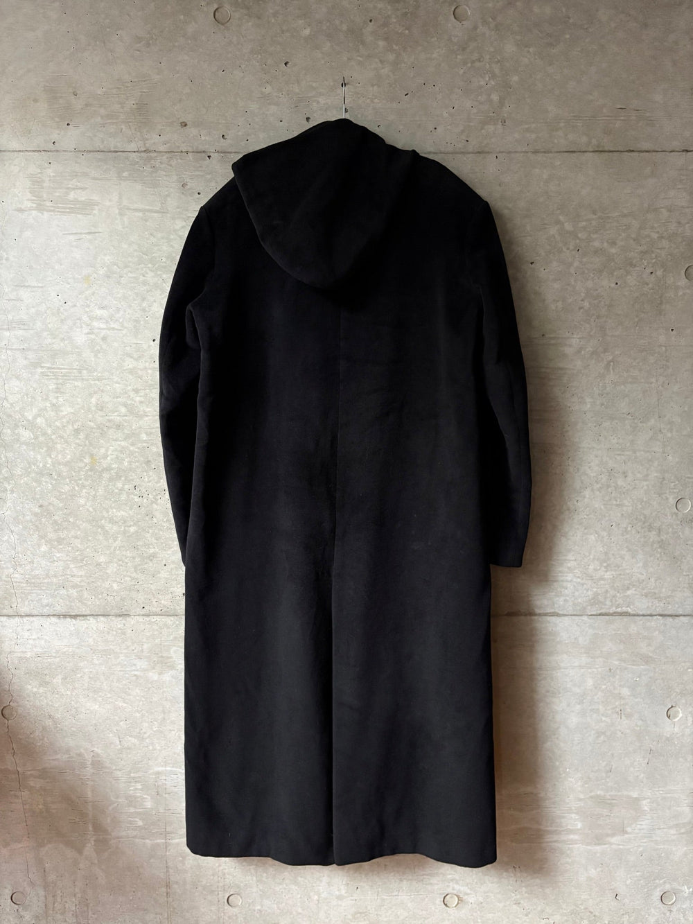 Balenciaga Couture Cashmere Hooded Long Coat