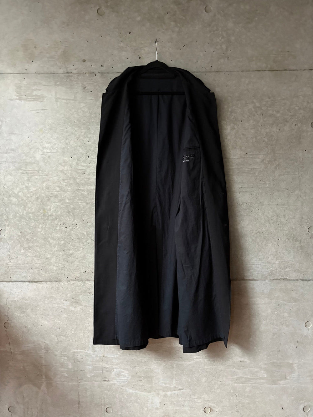 A Moment In Focus Wool Gabardine Long Coat
