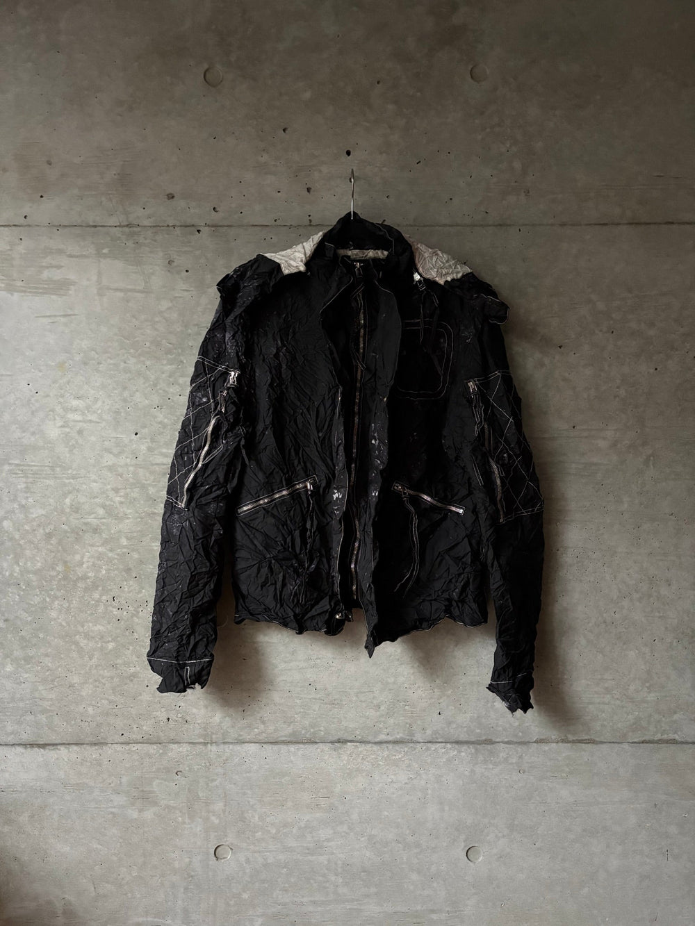 Kanghyuk Wrinkled Airbag Aviator Jacket