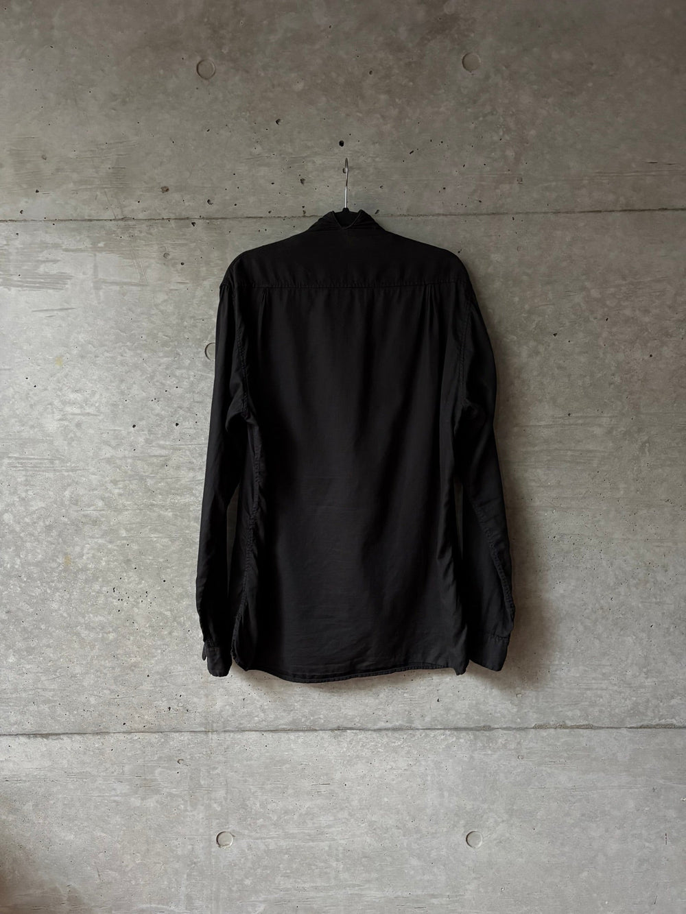 Kapital Black High Collar L/S Shirt